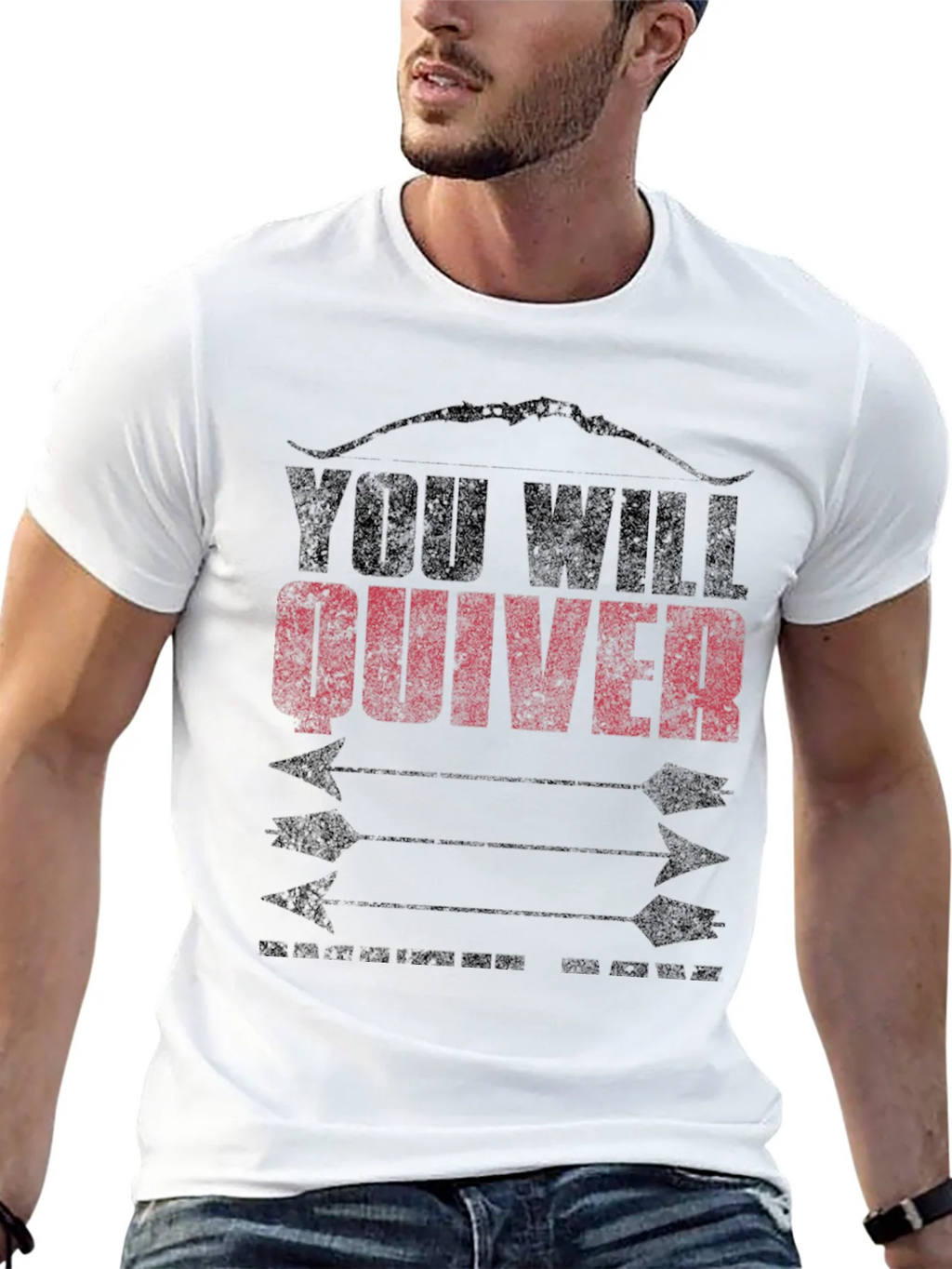 You Will Quiver Arrow Graphic Tee - Black