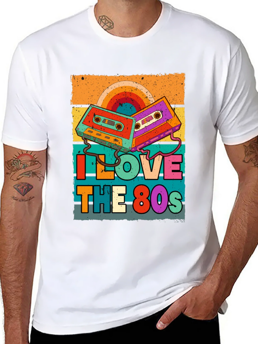 I Love the 80s Retro Cassette Tape T-Shirt