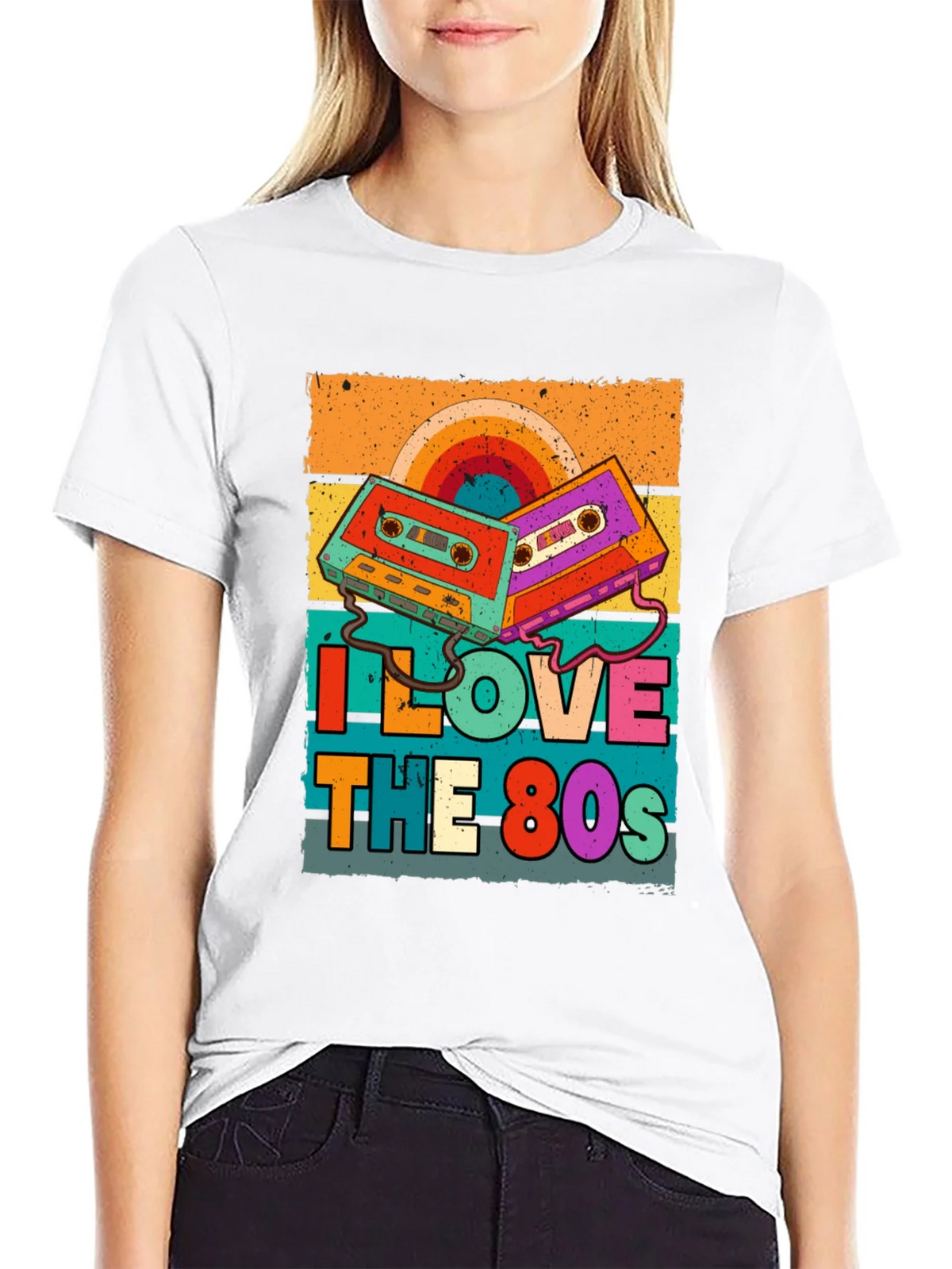 I Love the 80s Retro Cassette Tape T-Shirt