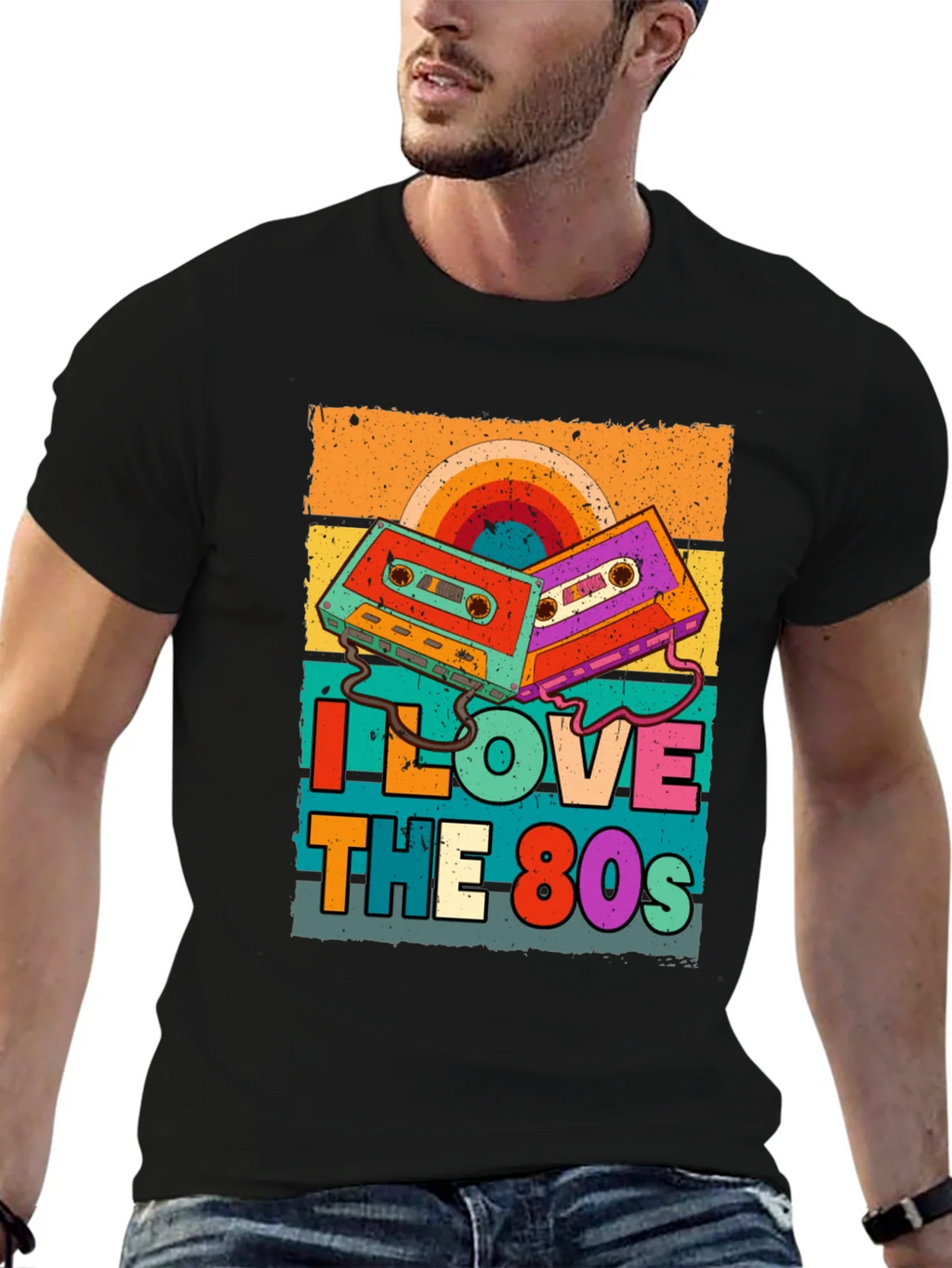 I Love the 80s Retro Cassette Tape T-Shirt