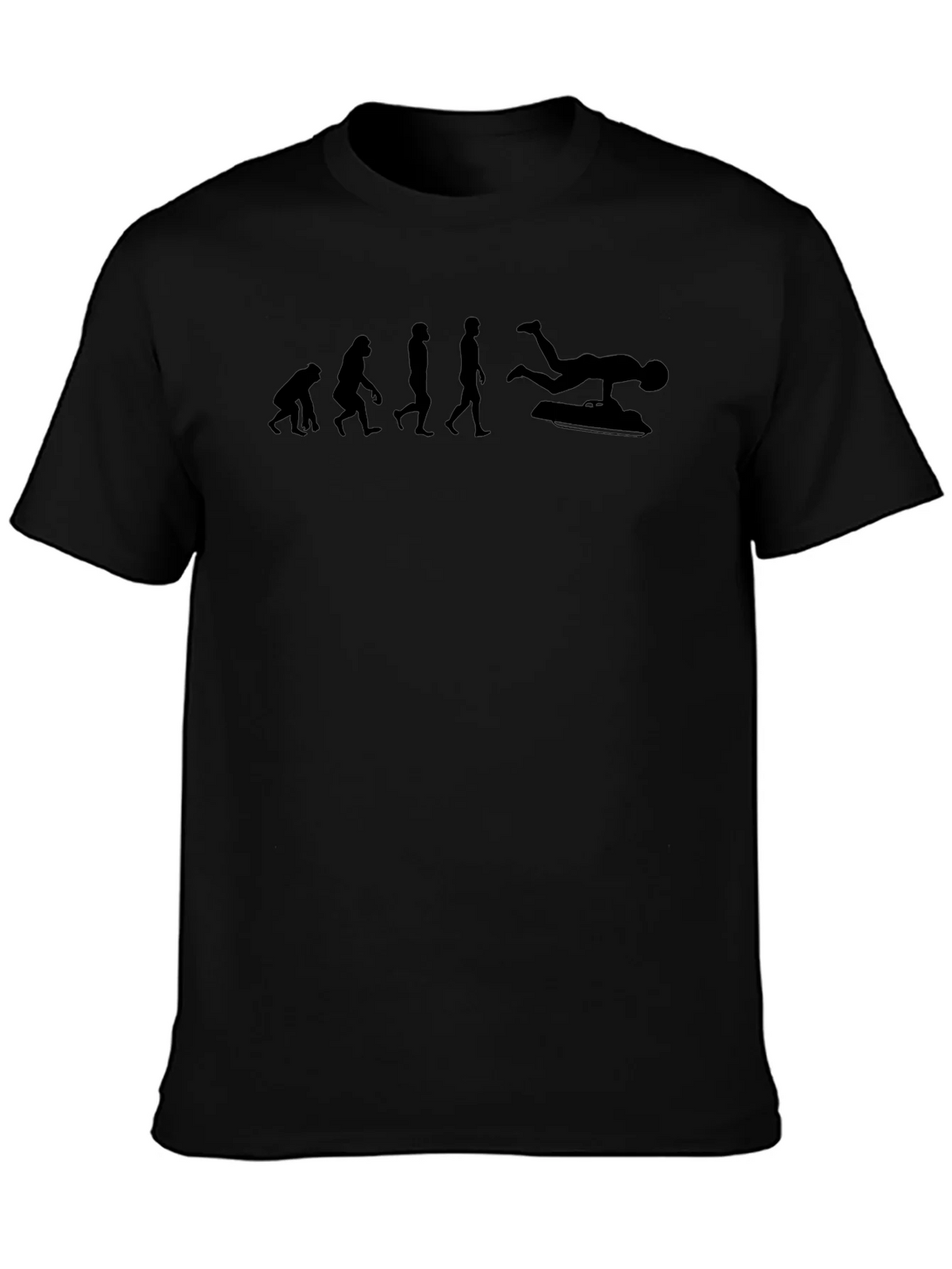 Evolution of Bodyboarding Black T-Shirt
