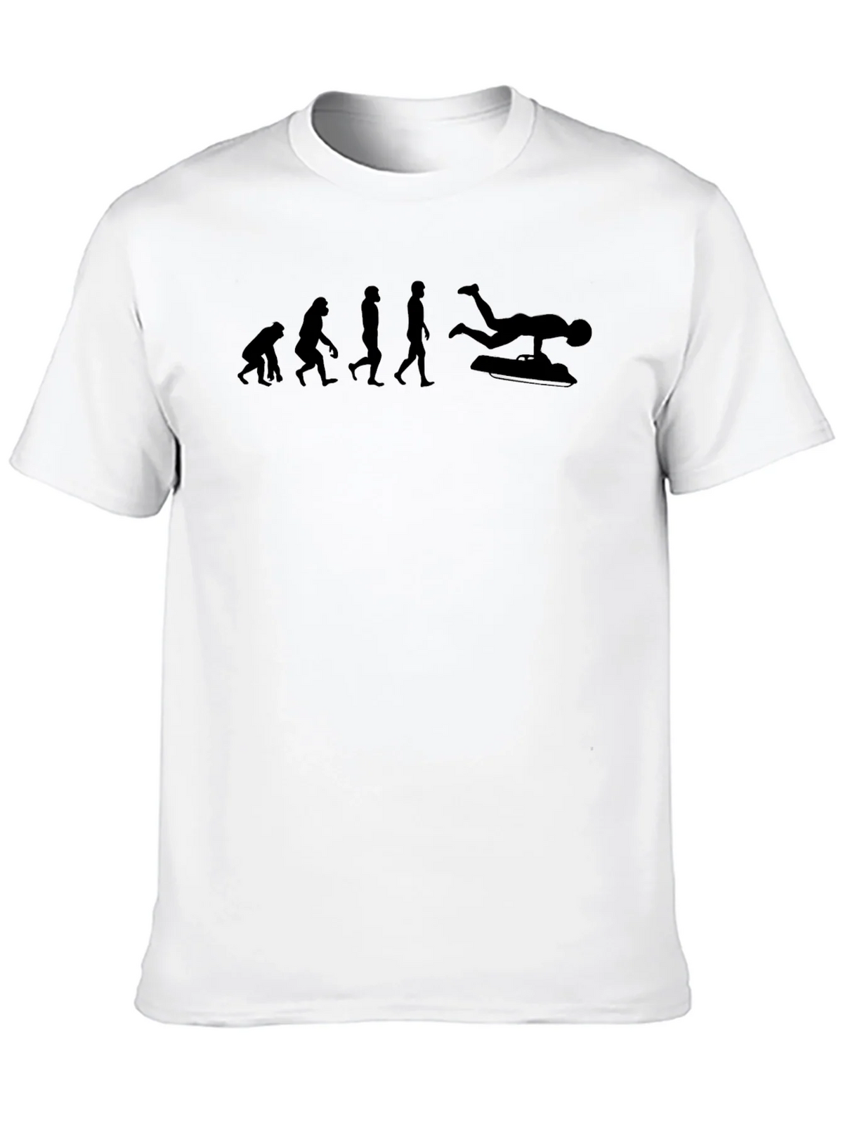 Evolution of Bodyboarding Black T-Shirt