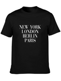 New York London Berlin Paris Graphic Tee