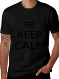 Keep Calm Crown Graphic T-Shirt - Classic Design