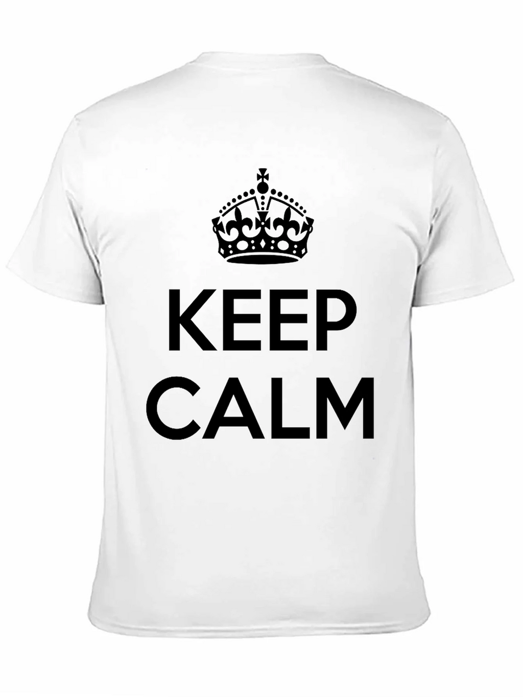 Keep Calm Crown Graphic T-Shirt - Classic Design
