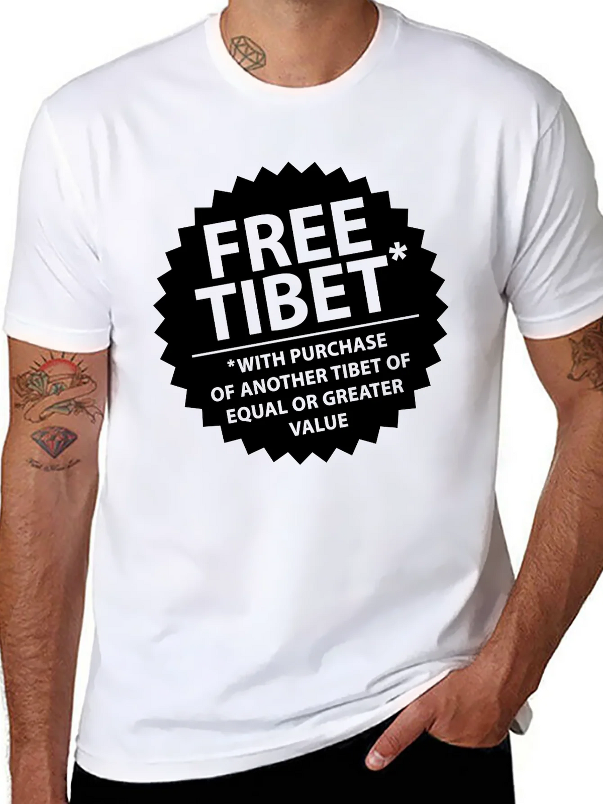 Free Tibet Graphic T-Shirt
