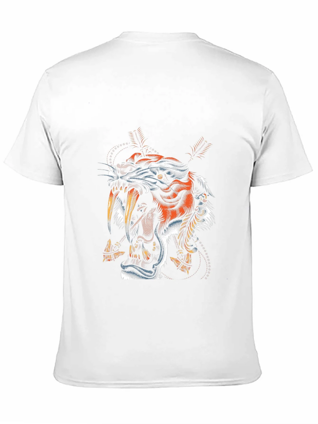 Tiger Graphic Print Black T-Shirt