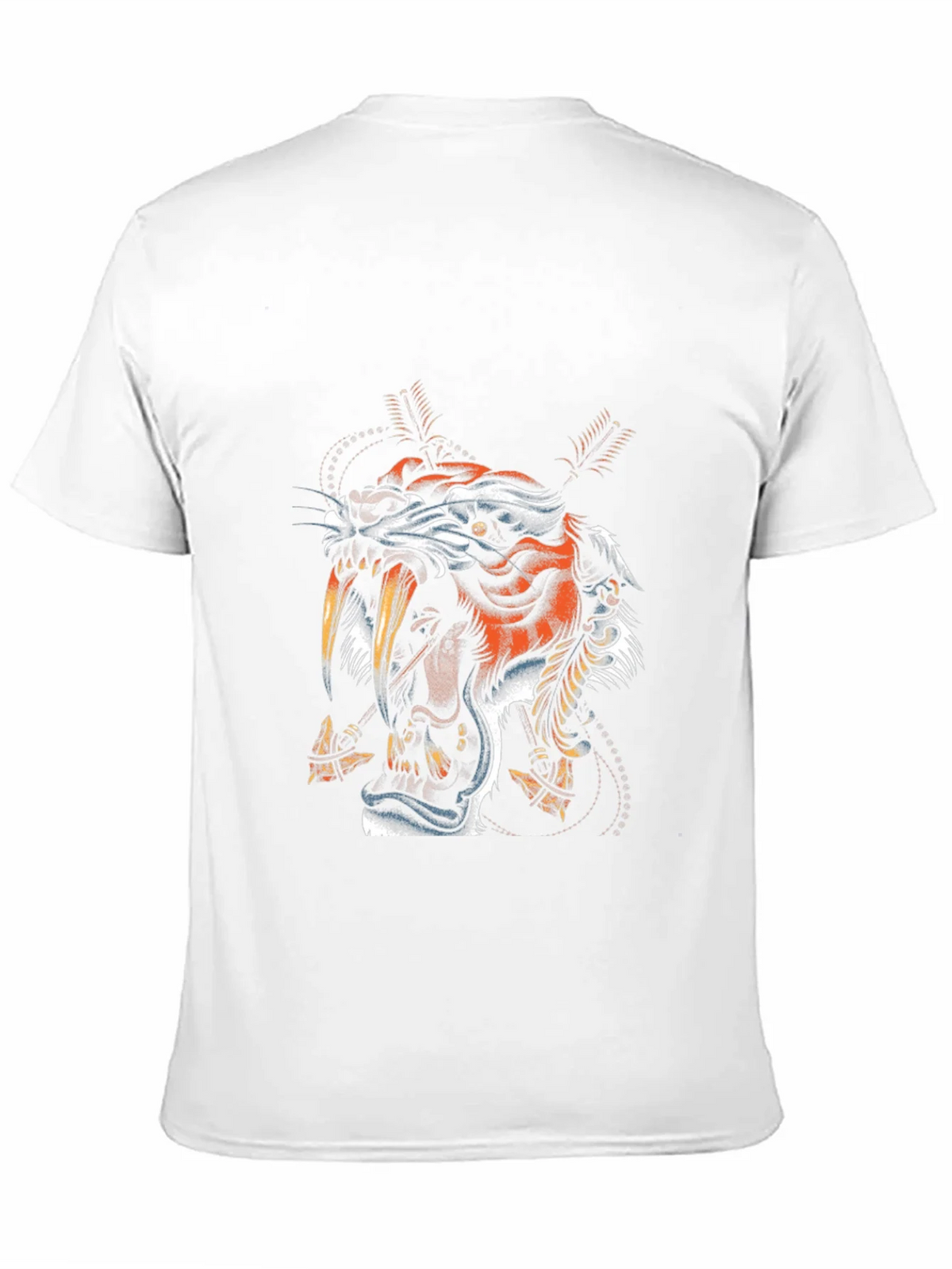 Tiger Graphic Print Black T-Shirt