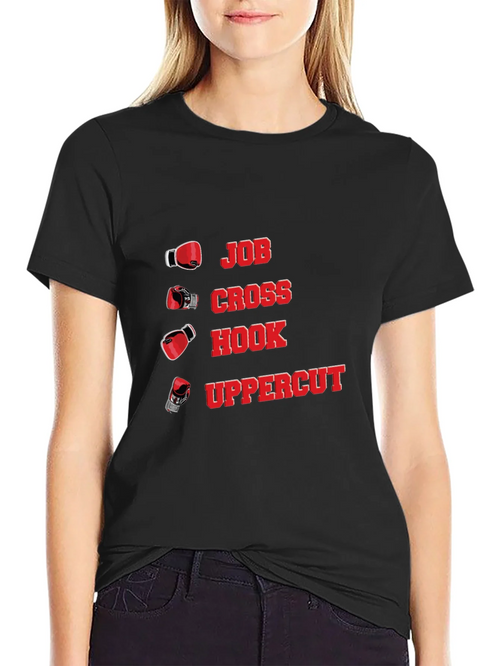 Boxing Punch T-Shirt - Jab Cross Hook Uppercut