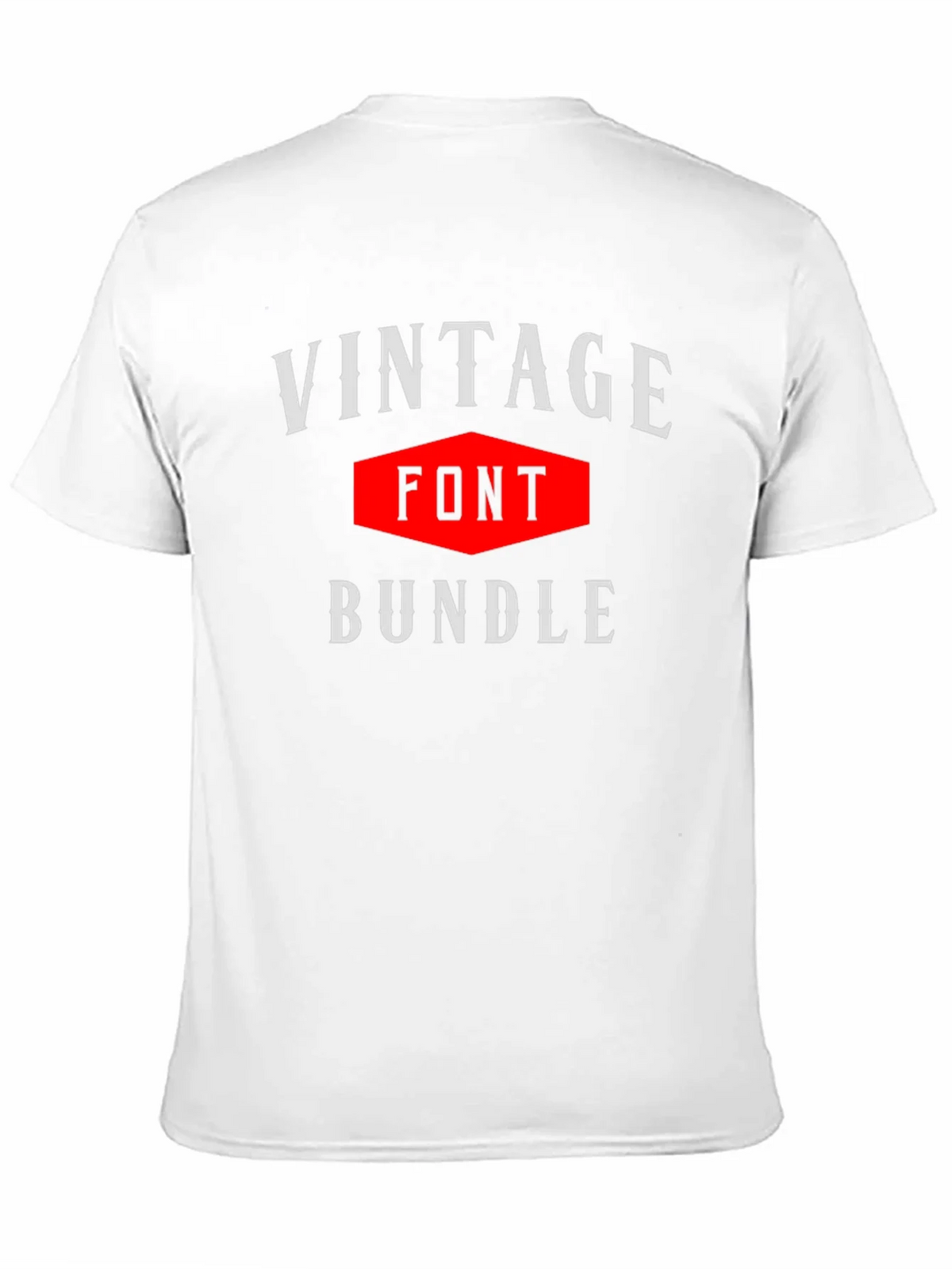 Vintage Font Bundle Graphic Tee - Classic Design