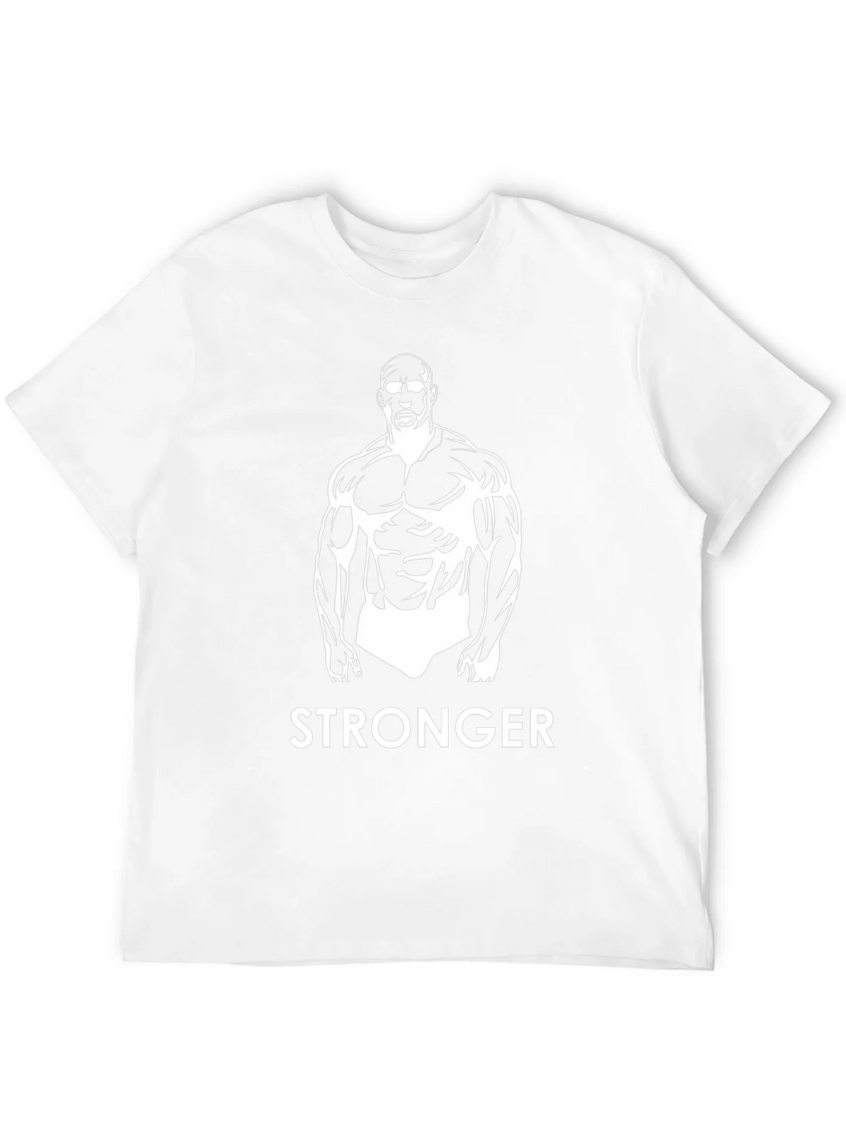 Stronger Graphic Print Mens Black T-Shirt