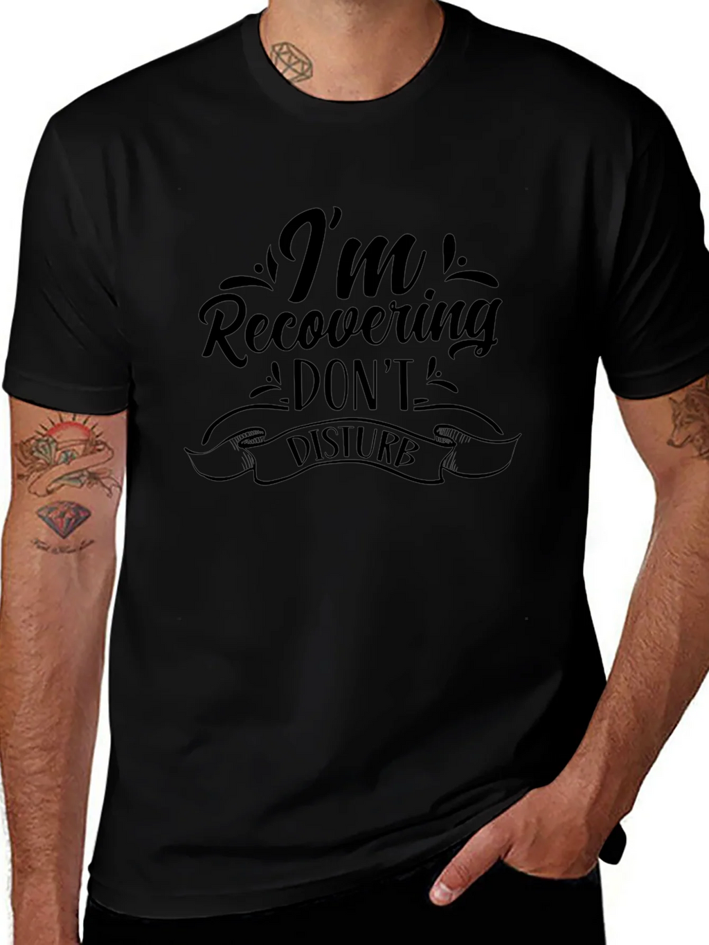 Recovering Dont Disturb Graphic Tee