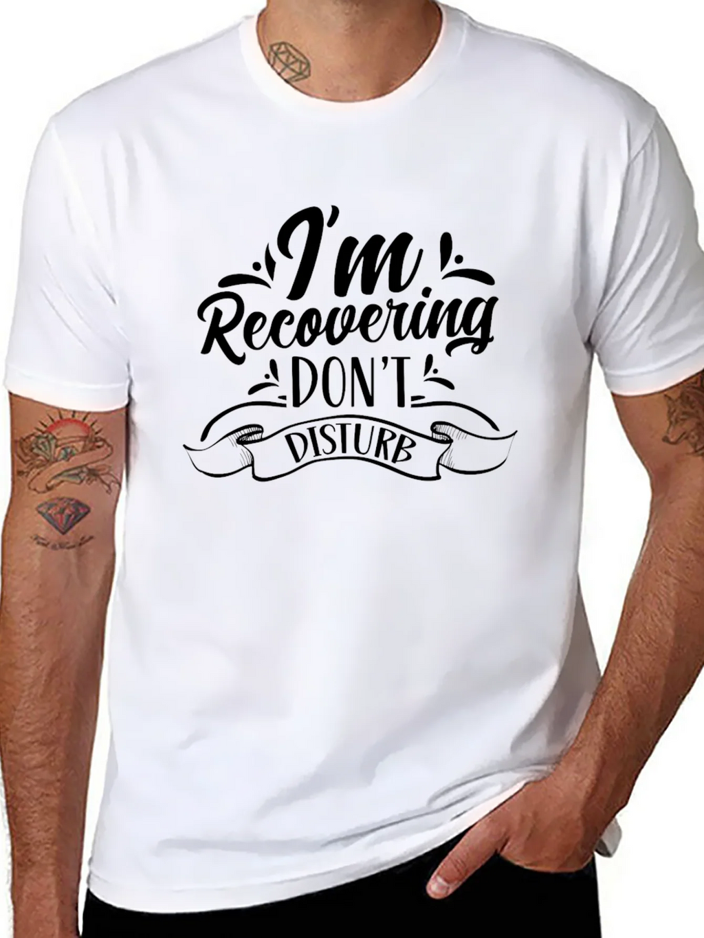 Recovering Dont Disturb Graphic Tee
