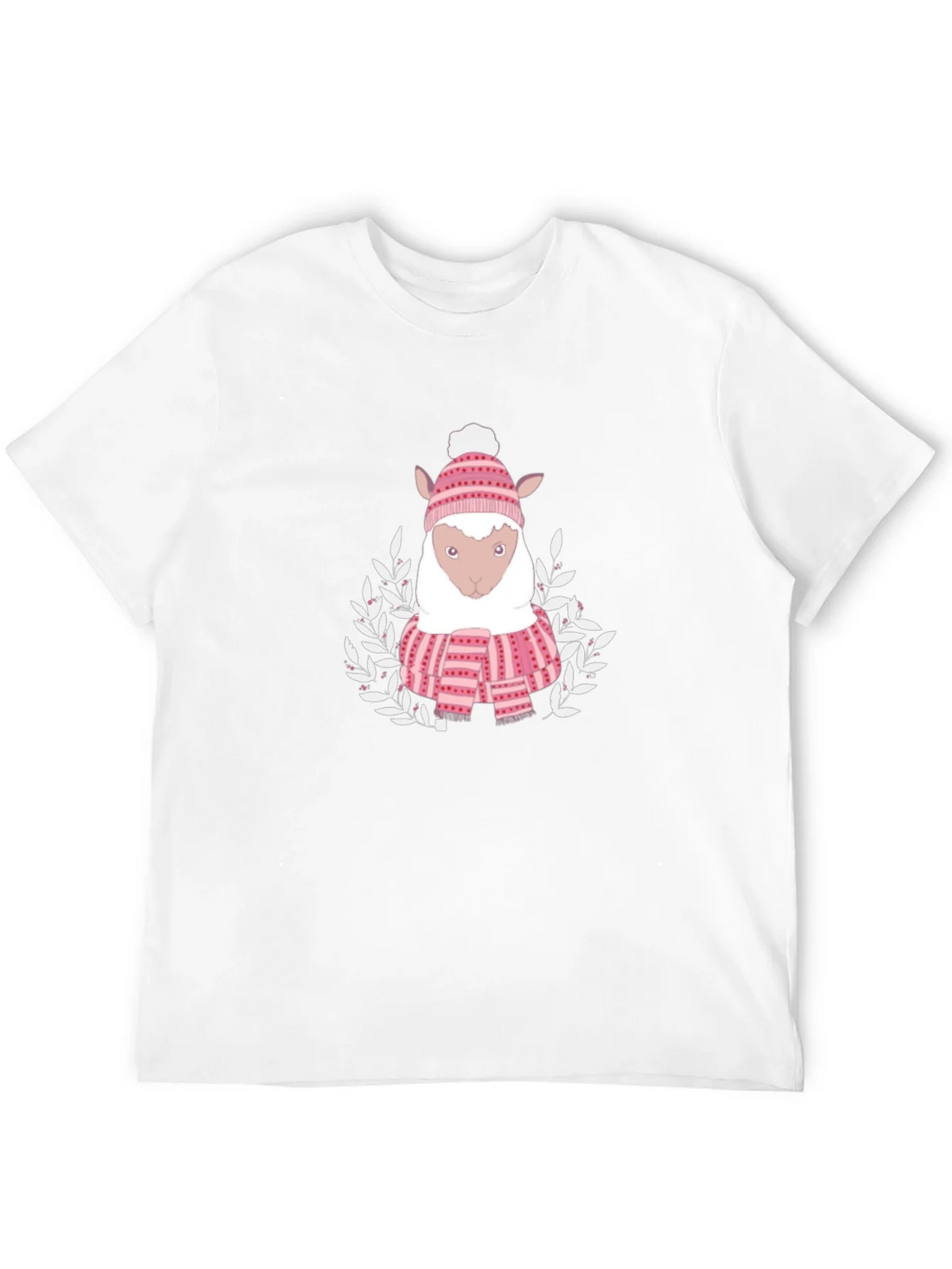 Cute Sheep in Winter Gear T-Shirt