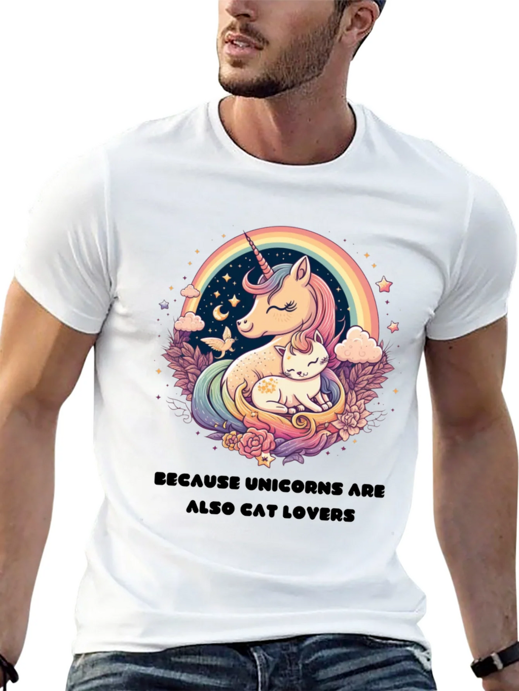 Unicorn & Cat Lover T-Shirt