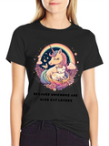 Unicorn & Cat Lover T-Shirt